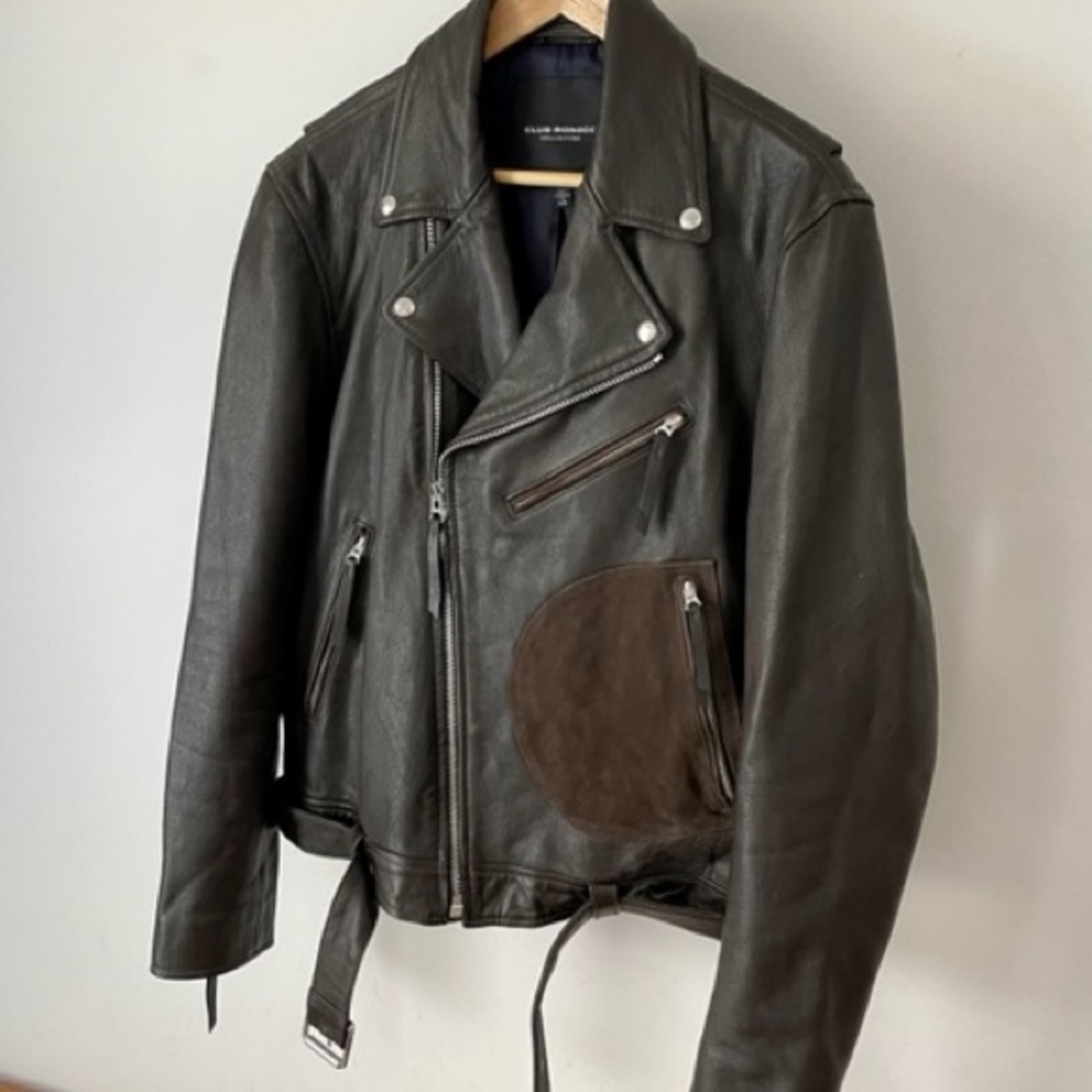 Men’s Club Monaco Leather Jacket
